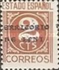 Spanish Postage Stamps Overprinted "TERRITORIO DE IFNI" — 2C, brown, Horizontal overprint