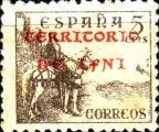 Spanish Postage Stamps Overprinted "TERRITORIO DE IFNI" — 5C, brown