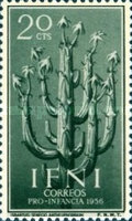 Child Welfare - Local Flora — 20C, bluish green, Senecio anteuphorbium