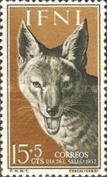 Stamp Day - Golden Jackal — 15+5 C, grey/brown, Canis aureus
