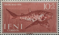 Stamp Day - Fish & Ships — 10+5 C, brownish red, Scyliorhinus stellaris