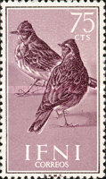 Birds — 75C, greyish purple, Alauda arvensis