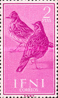 Birds — 2Pts, lilac, Alauda arvensis