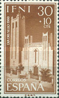 Stamp Day - Buildings — 30+10 C, brown