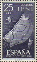 The 25th Anniversary of Franco's Reign — 25C, violet slate