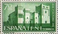 The 25th Anniversary of Franco's Reign — 70C, green