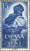Stamp Day — 15C, blue