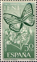 Butterflies — 50C, green, Lysandra phoebus