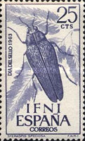 Stamp Day - Insects — 25C, violet blue, Steraspis sp.