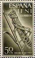 Stamp Day - Insects — 50C, brownish olive, Schistocerca gregaria