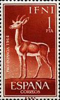 Child Welfare — 1Pts, orange brown, Gazella gazella