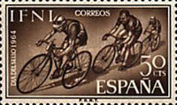 Stamp Day - Cycling & Motorcycling — 50C, brown