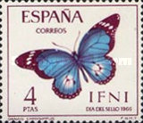Stamp Day — 4Pts, dark violet/turquoise, Danaus chrysippus