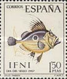 Stamp Day - Fish — 1.50Pts, purple violet/orange yellow, Zeus faber