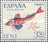 Stamp Day - Fish — 3.50Pts, ultramarine/orange red, Trigla hirundo