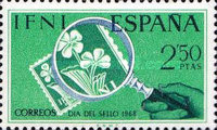 Stamp Day — 2.50Pts, yellowish green/indian brown