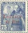 Spanish Postage Stamps Overprinted "Territorio de Ifni" in Gothic Script — 75C, dark blue