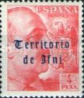 Spanish Postage Stamps Overprinted "Territorio de Ifni" in Gothic Script — 4Pts, rose