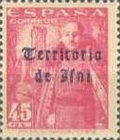 Spanish Postage Stamps Overprinted "Territorio de Ifni" in Gothic Script — 45C, aniline red
