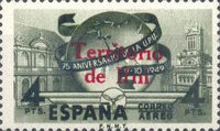 Airmail - The 75th Annniversary of the Universal Postal Union — 4Pts, dark olive