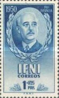 Child Welfare - Francisco Franco y Bahamonde, 1892-195 — 1+25 Pta/C, dark blue