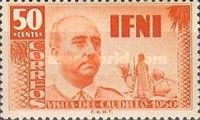 General Francisco Franco y Bahamnonde — 50C, orange