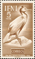 Stamp Day - Birds — 5+5 C, brown, Phalacrocorax aristotelis