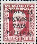 Spanish Postage Stamps Overprinted "Melilla VIVA ESPANA" — 30C, dull red