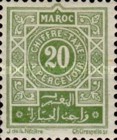 Numeral Stamps - Inscription "MAROC - CHIFFRE-TAXE - A PERCEVOIR" — 20C, green