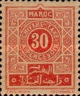 Numeral Stamps - Inscription "MAROC - CHIFFRE-TAXE - A PERCEVOIR" — 30C, orange red