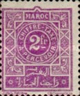 Numeral Stamps - Inscription "MAROC - CHIFFRE-TAXE - A PERCEVOIR" — 2Fr, light violet