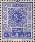 Numeral Stamps — 3Fr, ultramarine