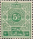Numeral Stamps — 5Fr, yellowish green