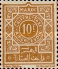 Numeral Stamps — 10Fr, yellowish brown