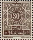 Numeral Stamps — 30Fr, brownish lilac