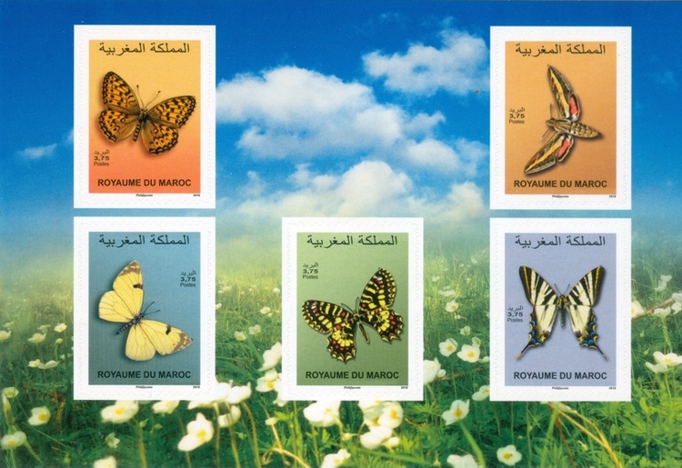 Butterflies — 3.75(Dh), multicoloured
