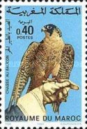 Hunting with Falcon — 0.40(Dh), multicoloured, Falco peregrinus