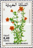 Flowers — 0.40(Dh), multicoloured, Anagalis monelli