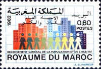 Population and Housing Census — 0.60(Dh), multicoloured