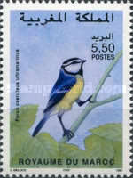 Birds — 5.50(Dh), multicoloured, Parus caeruleus