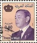 King Hassan II — 0.80(Dh), multicoloured