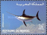 Marine Fauna — 2.50(Dh), multicoloured, Xiphias gladius