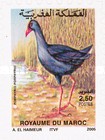 Birds - Self-Adhesive — 2.50(Dh), multicoloured, Porphyrio porphyrio