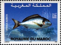 Marine Fauna — 2.50(Dh), multicoloured, Sparus auratus