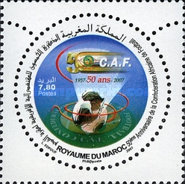 The 50th Anniversary of the African Confederation of Football — 7.80(Dh), multicoloured