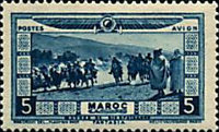 Airmail - Aid for Flood Victims — 5+5 (C), blue
