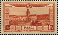 Airmail - Aid for Flood Victims — 1+1 Fr, orange