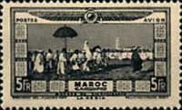 Airmail - Aid for Flood Victims — 5+5 Fr, blackish grey