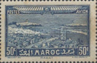 Airmail - Views of the City — 50C, dark blue