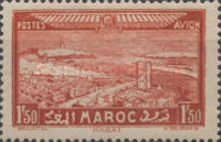 Airmail - Views of the City — 1.50Fr, dark red